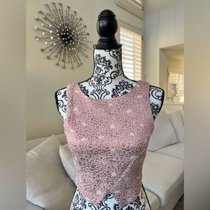 Miss Selfridge Pink Sleeveless Top Size 2